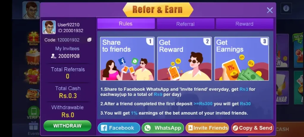 Refer and Earn 1500 for Each Friend